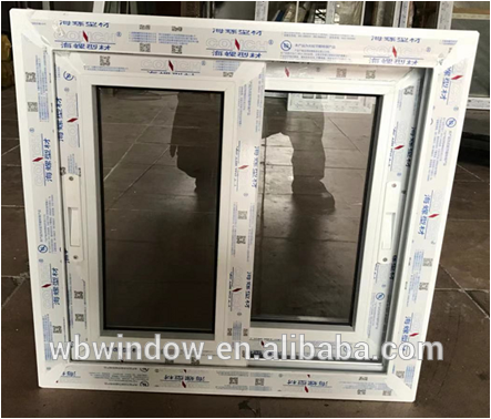 Conch brand pvc sliding glass window with grills and without grills for Southeast Asia