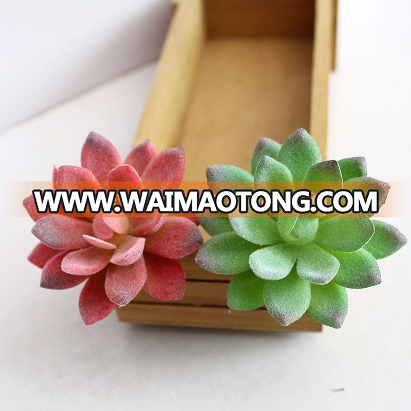 Factory fake plant mini artificial plastic lotus flower succulent plants