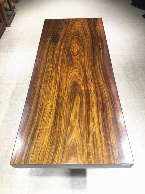 Natural Okan Wood Slab Manufactory Wholesale Dining Tables With The Best Quality