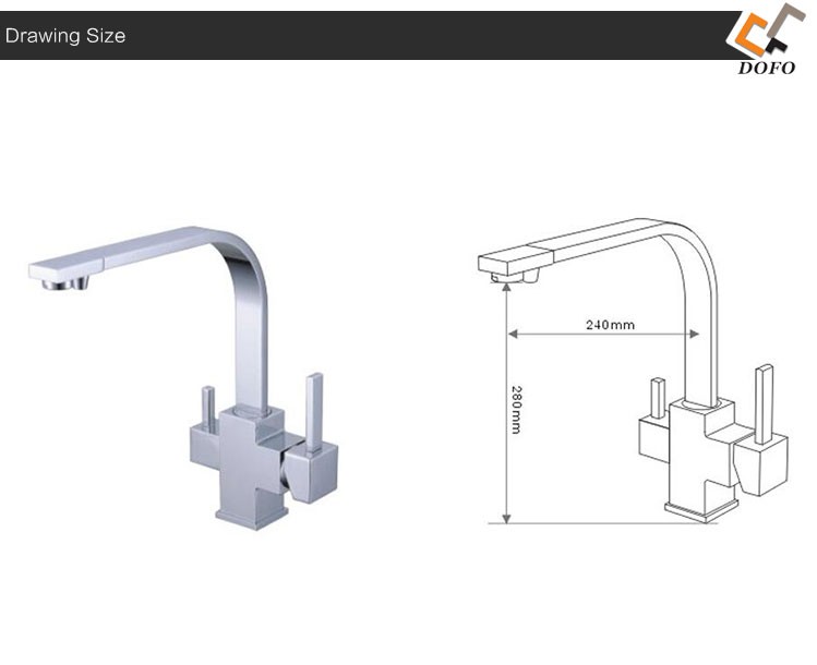 China supplier filter black brass kitchen direct drinking faucet