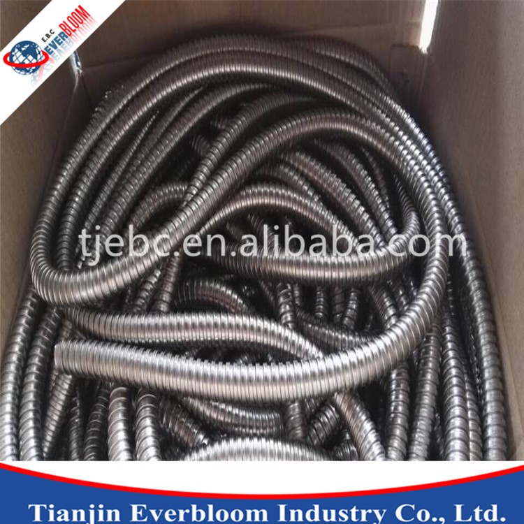 304 Double Lock OD8.4mm+1.6mm PVC coating Stainless Steel Corrugated Flexible Tube/Pipe