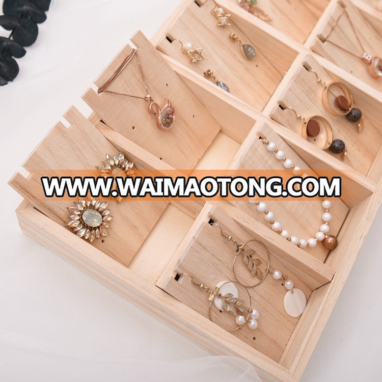 Wood Necklace Stands Holder Jewelry Display Supplier