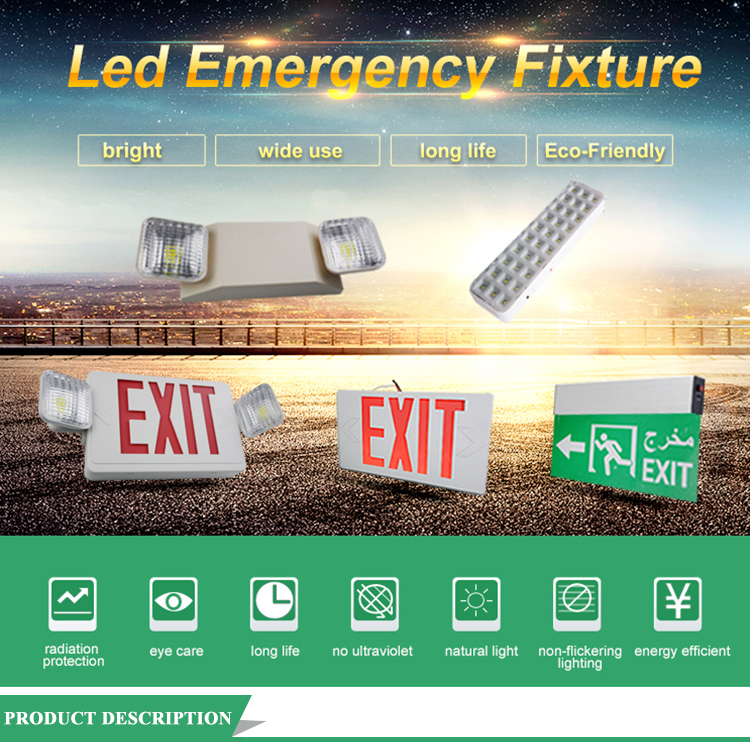 CE ROHS 3W led UFO automatic emergency light emergency ceiling light with battery