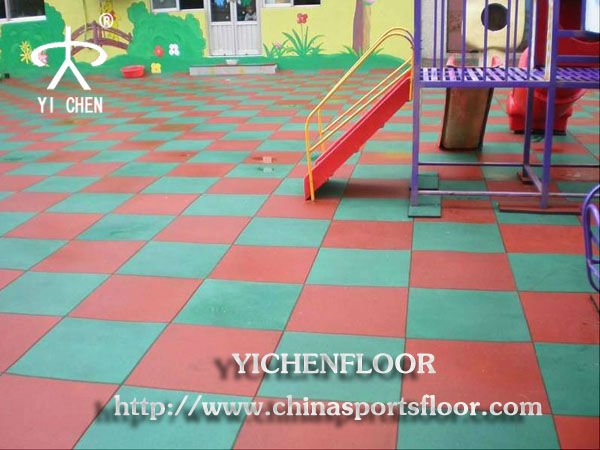 Outdoor rubber cheap basketball court