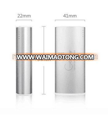 Promotional 5600mah Portable Metal Oval Shape Power Bank for all Phone