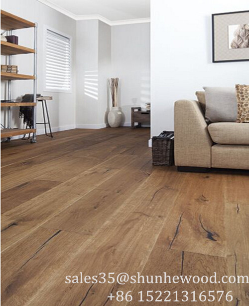 Wax Oiled French White Oak Timber Engineered Oak Wood Flooring