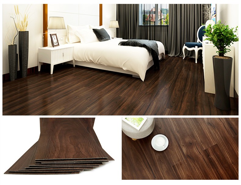 Apartment use wood embossed durable anti-slip vinyl floor LVT plastic flooring