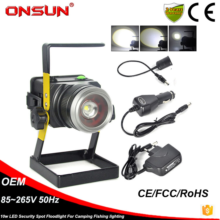 New design IP65 portable 30w rechargeable led spot working flood light