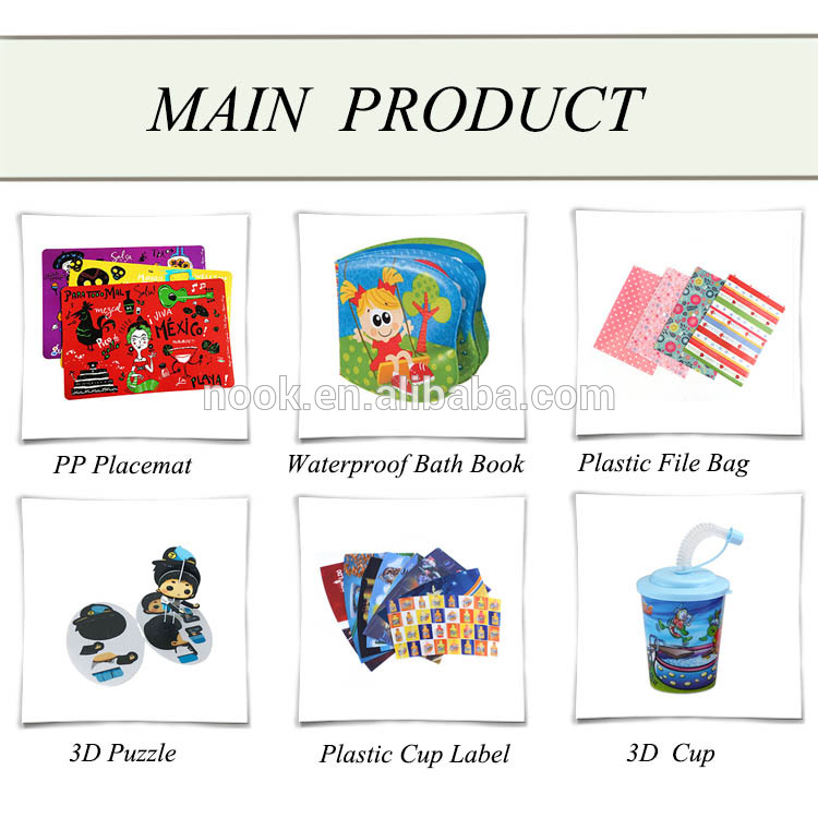 Hot Sale Advertising Promotion Gift Plastic PP L Shape 3D Lenticular Folder