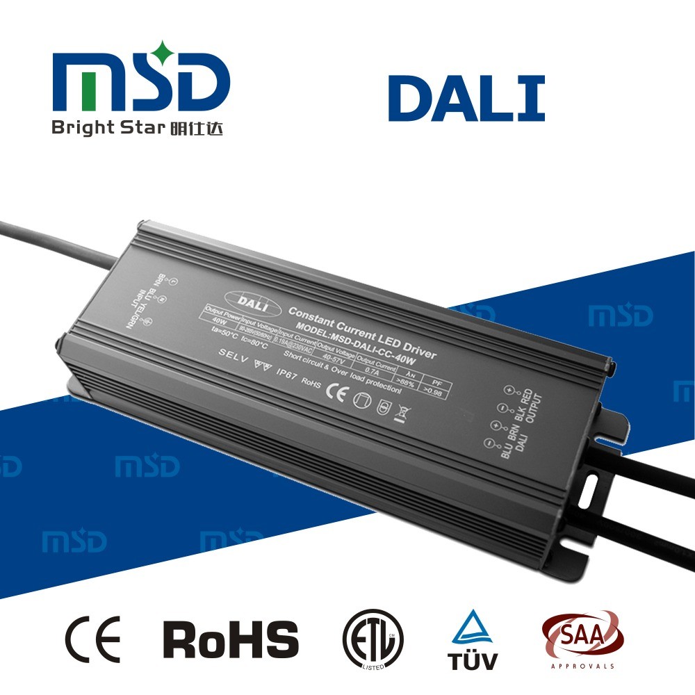 IP67Constant Current DALI Dimming Driver LED Power Supply 40W with waterproof function dimmable  street  light strip