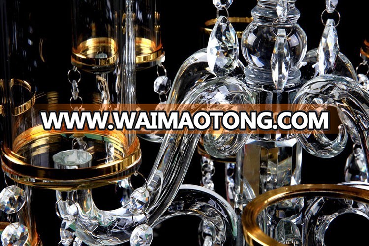 wedding decoration wholesale crystal candelabra with 9 arm