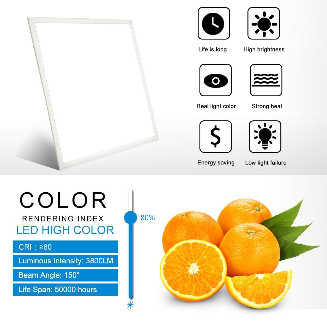 Smart Wifi LED Panel Light 600x600 48W RGBW LED Panel Light Modern Ceiling Light Works with Alexa