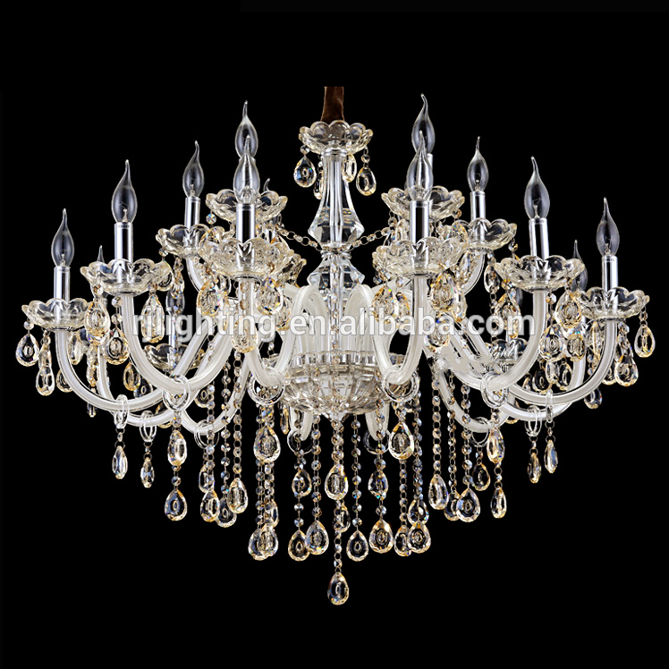 18 arms glass arm chandelier simple crystal decoration traditional living room chandelier home decor