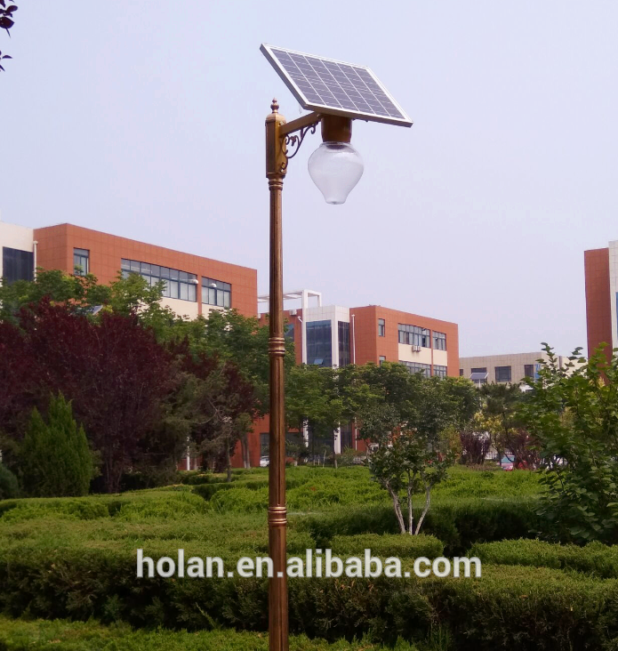 led solar garden light with light pole 10W