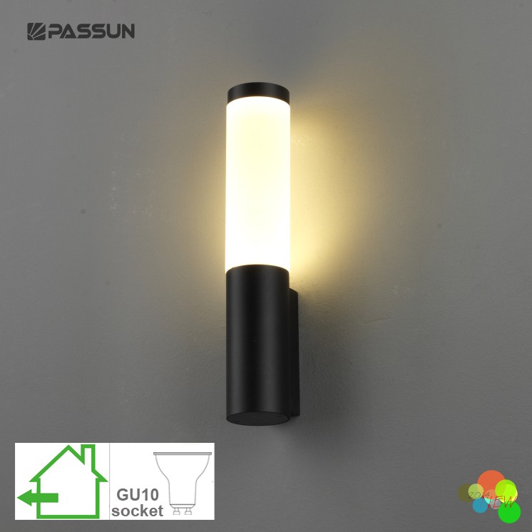 GU 10 outdoor light design architectural acrylic wall lamp housing