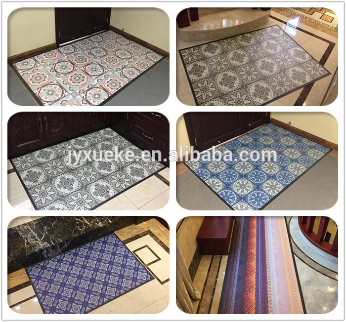 Custom anti-slip pvc floor carpet for indoor