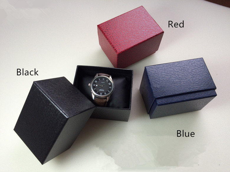 Wholesale Black cardboard Watch Box Rectangle Storage Box Fashion Watch Organizer And Packing Gift Box