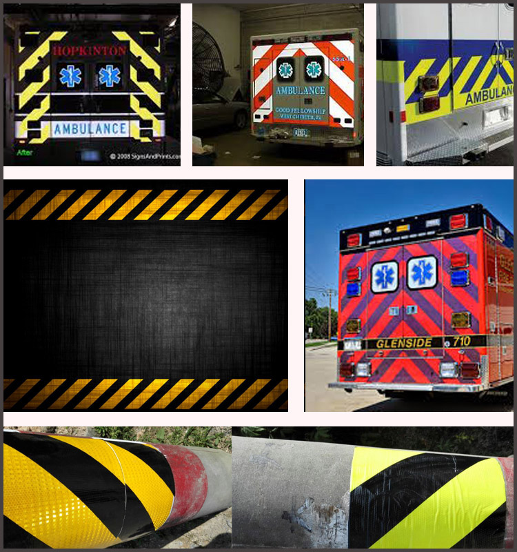 Honeycomb Printable Reflective vinyl for Traffic Barricade