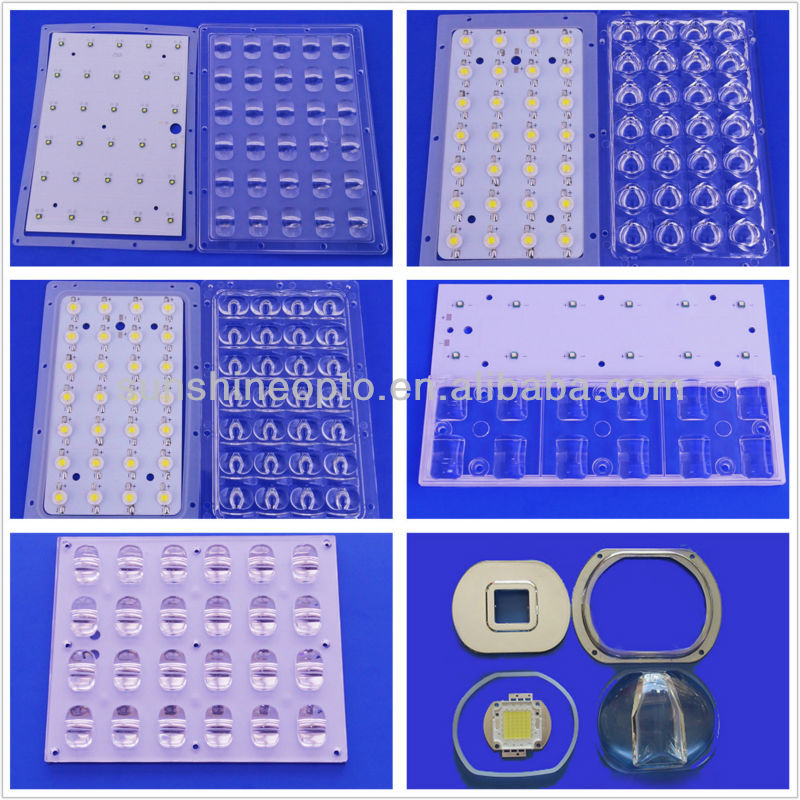 New Design SMD 3030 50x50mm T4-S PC Led Lens