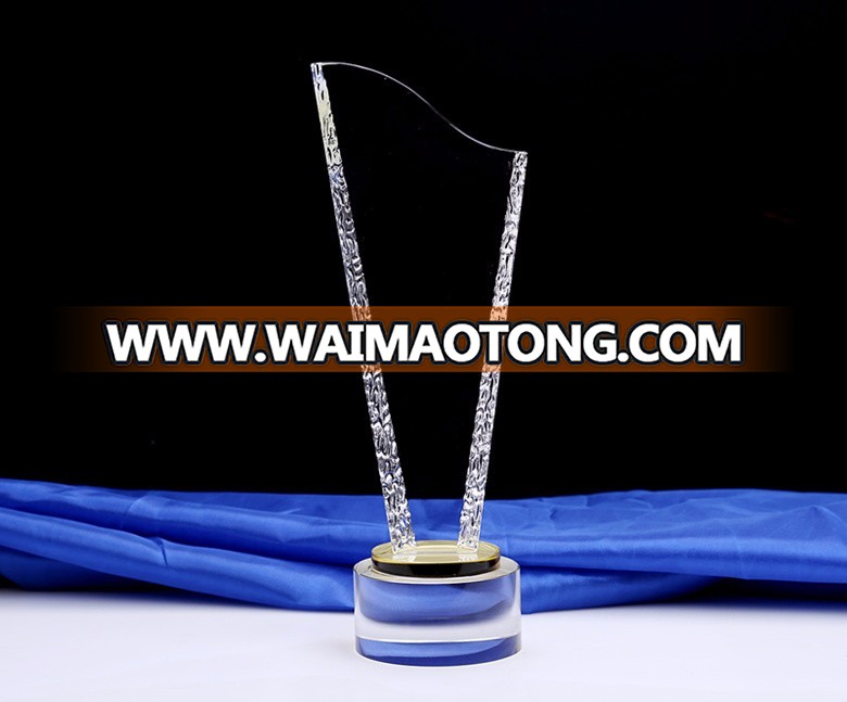 DIY Customized Sports Medal Crystal Trophy for Souvenir Gifts