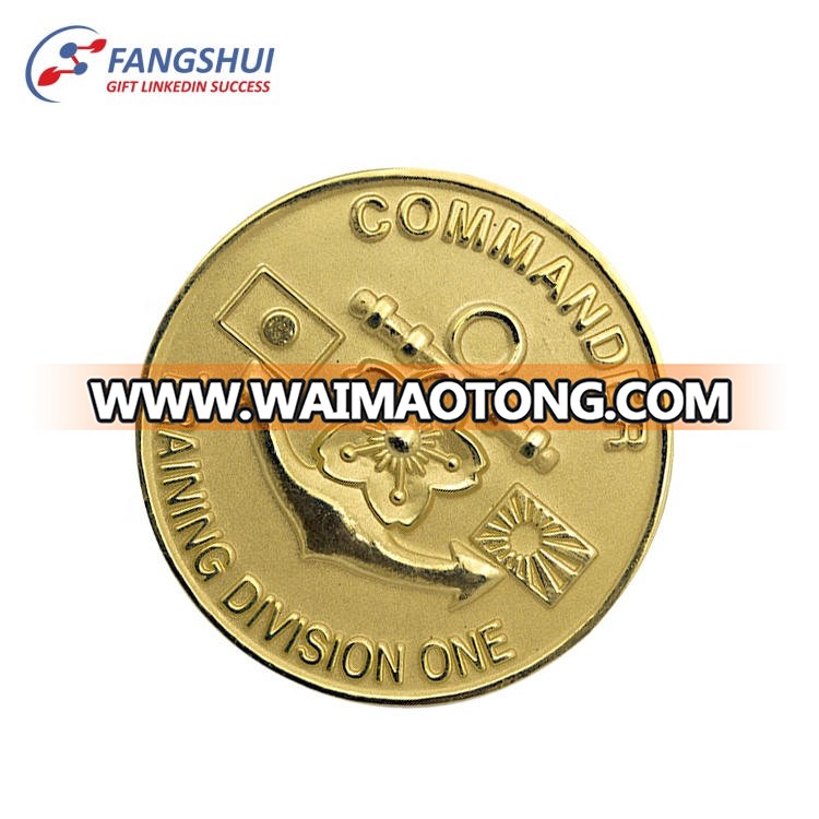 Cheap wholesale customized souvenir brass coin pure bronze coins