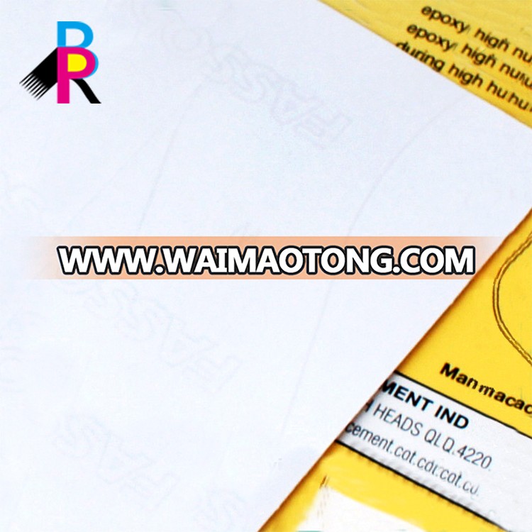 Custom printed self adhesive sticker label printing