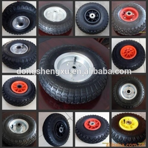 Pneumatic Tyre steel rim wheelbarrow rubber wheel 3.00-8