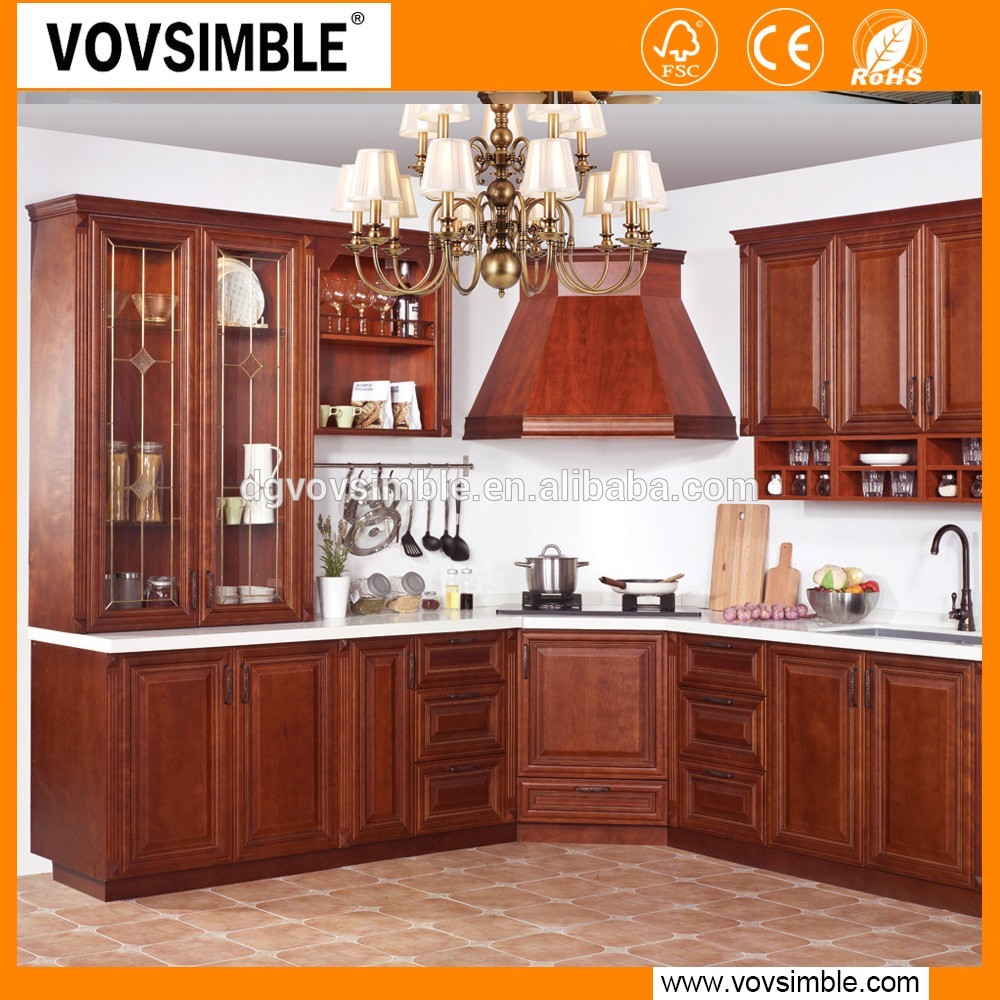 VOVSIMBLE Modern design MDF high gloss white lacquer finish kitchen cabinets