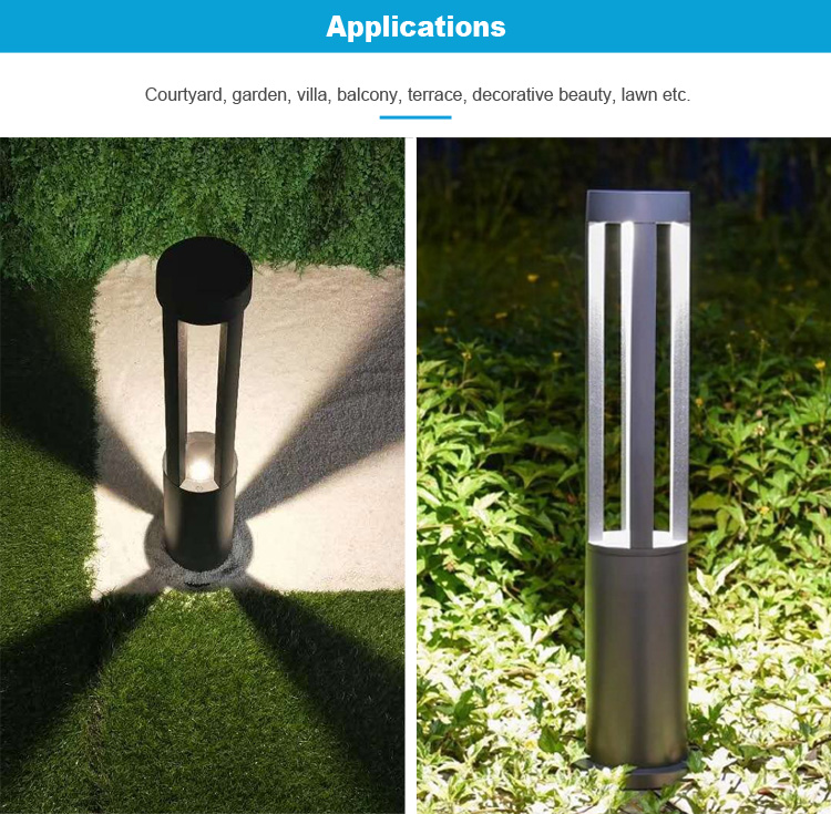 Aluminum Waterproof 7W 10W COB LED outdoor bollard light