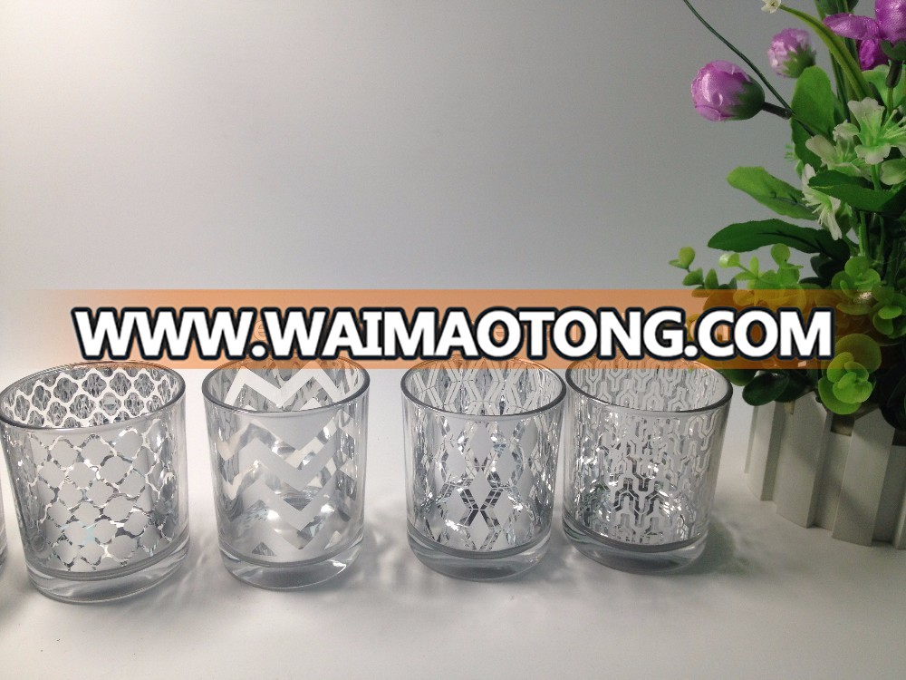 Colored mercury glass votive wholesale and new products silver votive for candle making