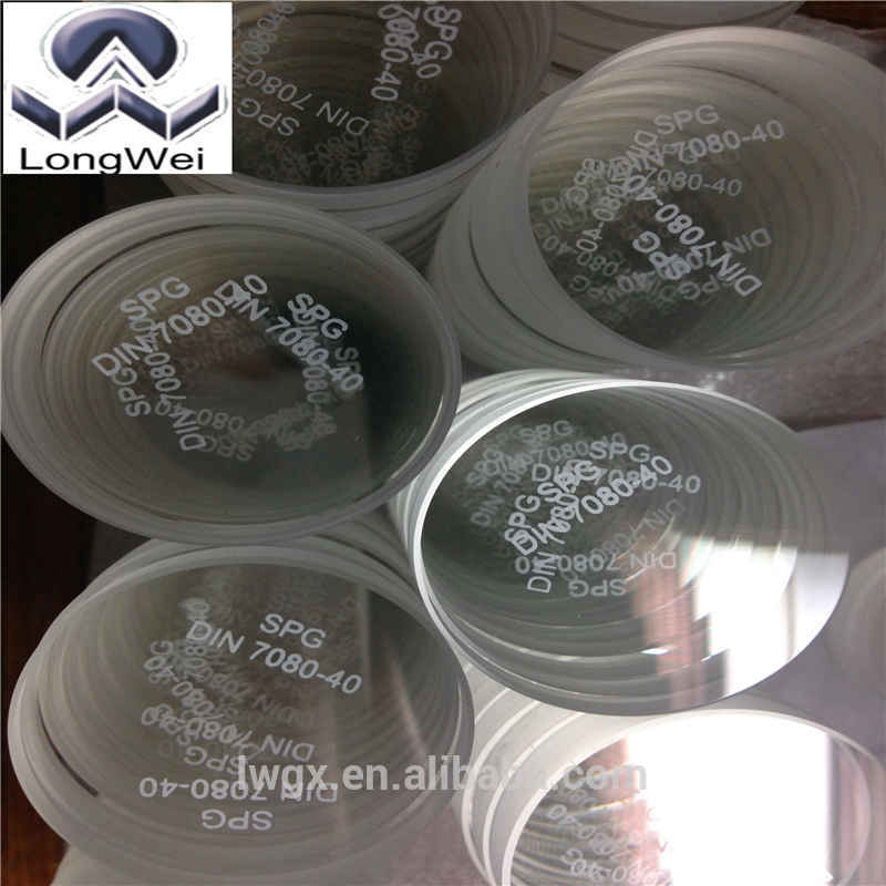 Round square tempered borosilicate glass sheet for Disc sight glasses