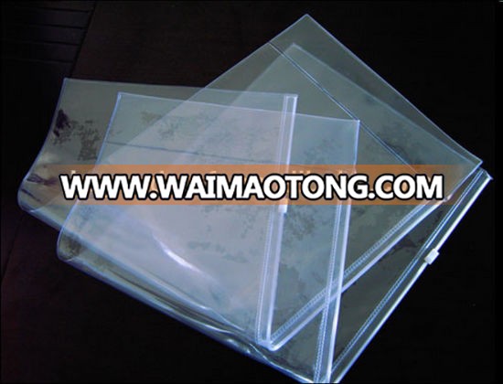 Foldable Clear Plastic PVC Zipper Closure Packaging Bags