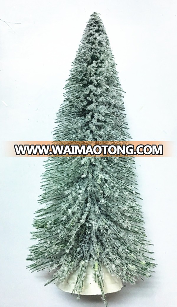 Cheap Artificial Sisal Christmas tree with snow tips