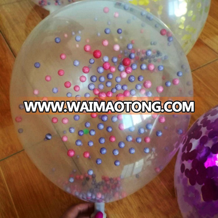 bridal wedding ceremony party party show decorations transparent colorful foil paper confetti balloons