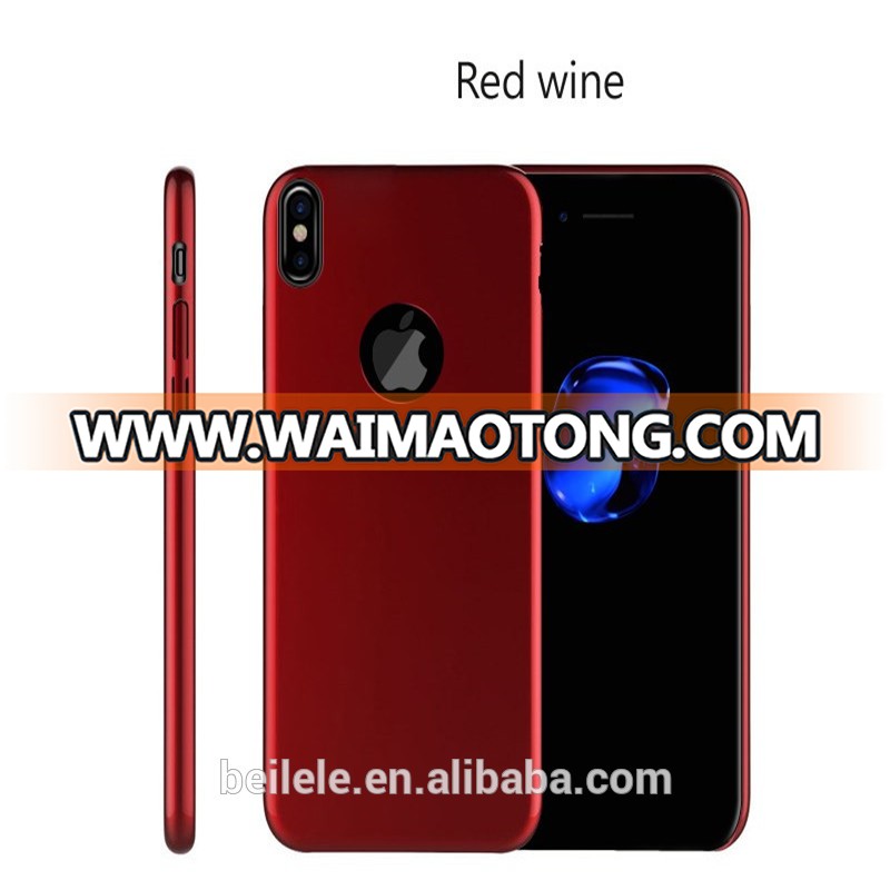 Hot selling Matte pc with ultra-fine mobile phone case for iphone X anti-drop all-round protective phone cover