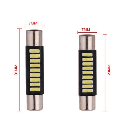 Fortek Led Car Reading Light B6 29Mm 4014 9Smd Flathead Festoon 31Mm Roof