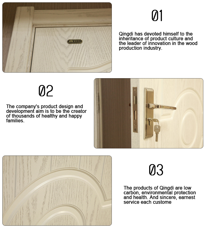 Custom Interior Composite Solid Wooden Doors for Bedroom Door