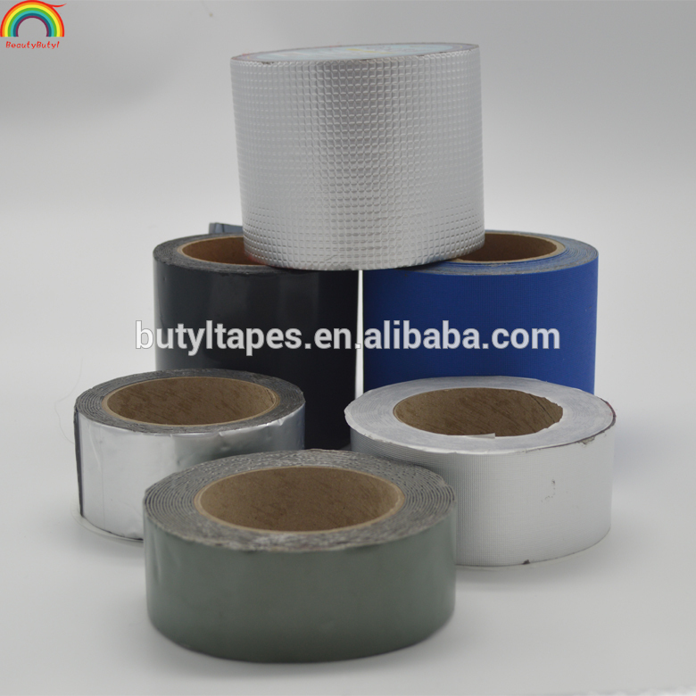 Single sided grid aluminum butyl adhesive tape for roofing