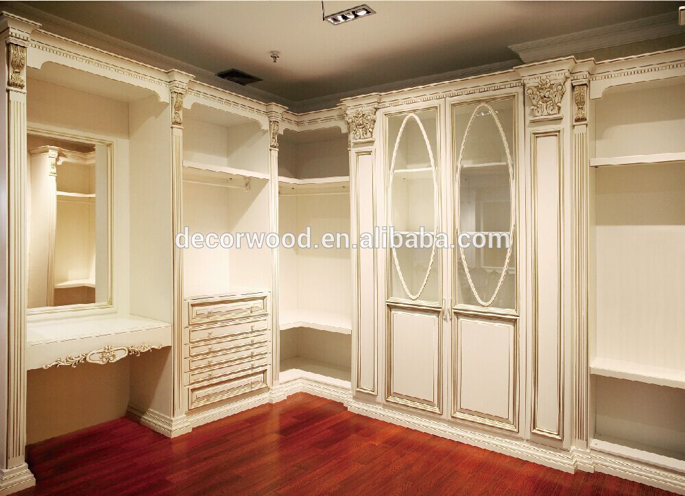 latest wooden bedroom furniture walk-in-closet design