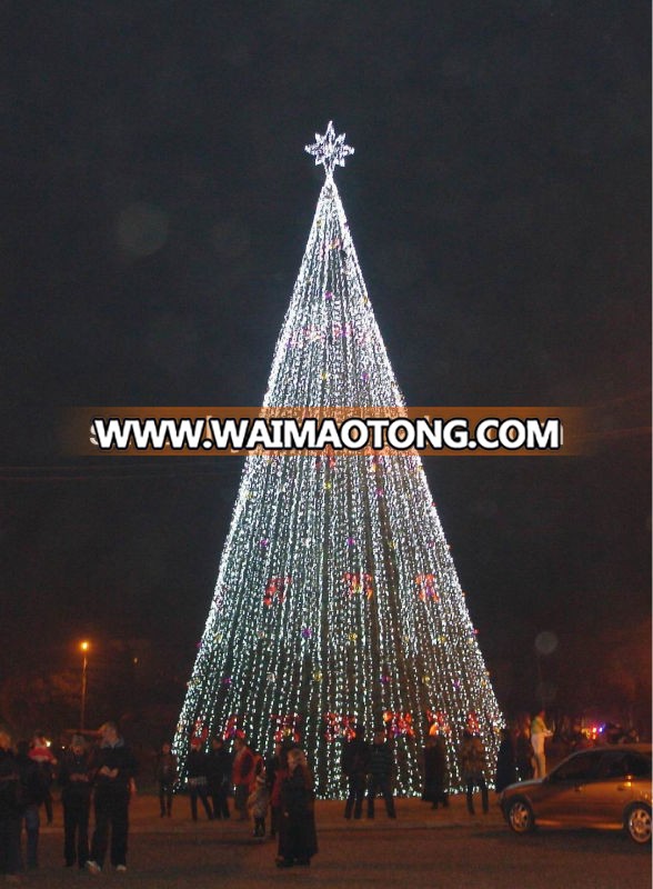 Outdoor Metal Lighted Led Big Christmas Tree