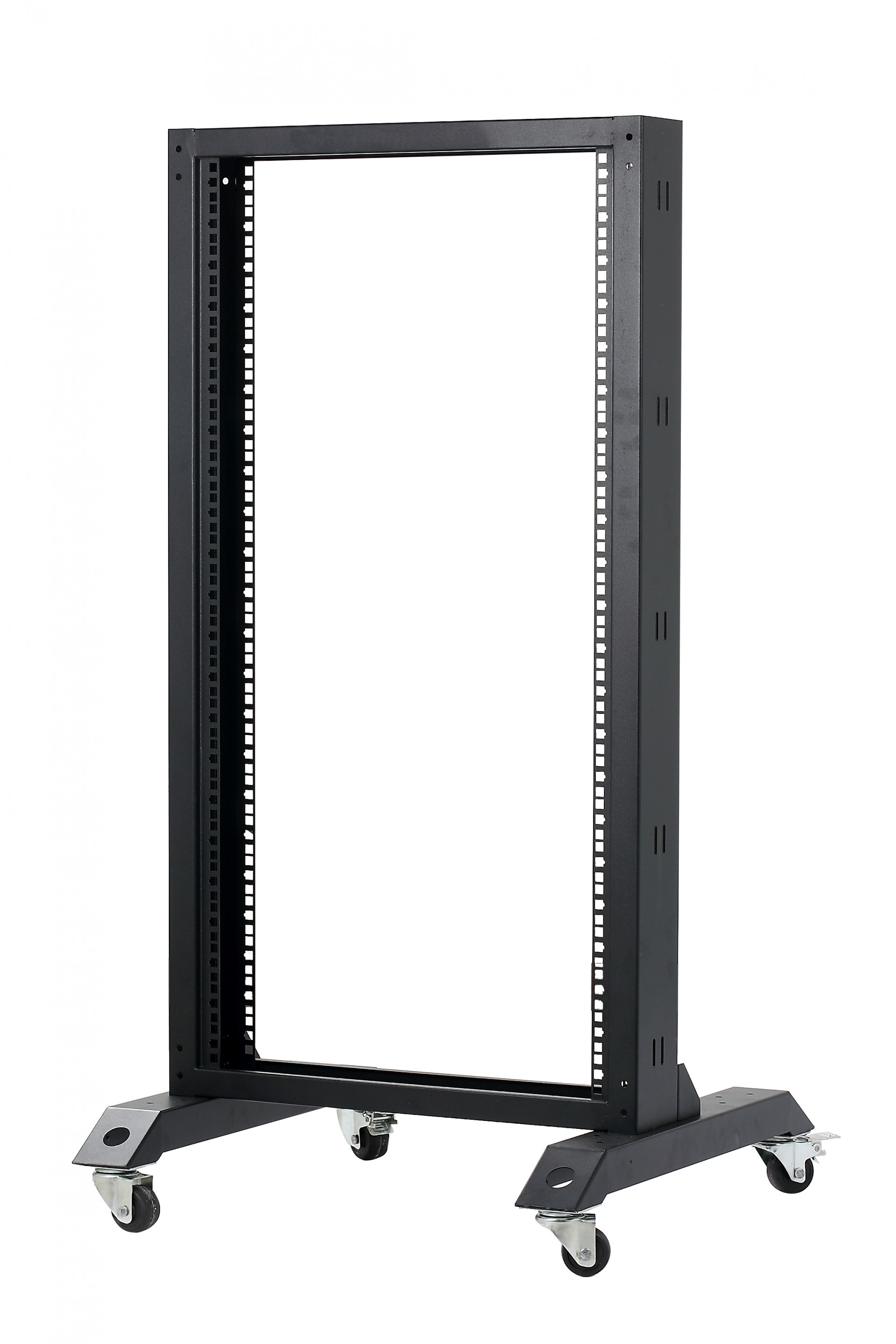 19 inch 2 post open frame relay  Network Racks 18U 22U 27U 32U 37U 42U 45U 47Ufloor standing open rack with castors