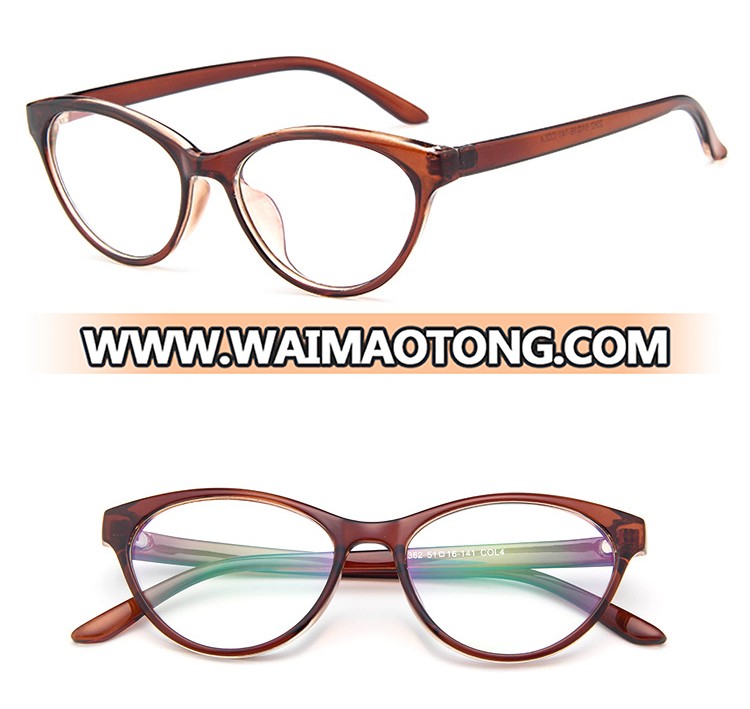 DL-2362 Customized Logo Cat Eye Full-Rim PC Prescription Glasses Frame Rx For Women