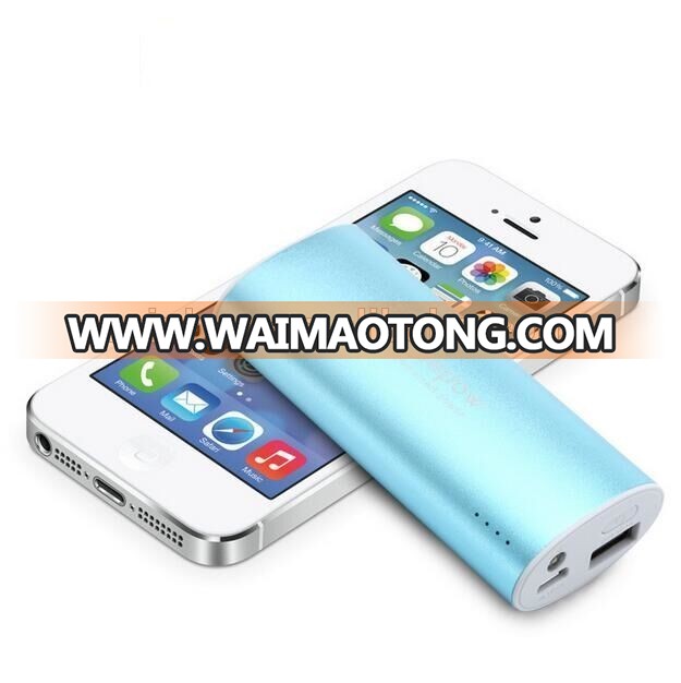 Promotional 5600mah Portable Metal Oval Shape Power Bank for all Phone