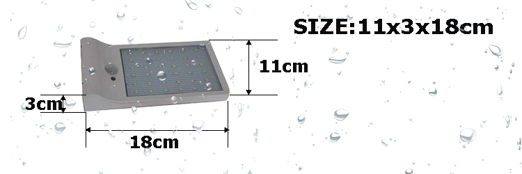 Four Models Wall Mounted Led Solar Pir Motion Activated Security Light Solar lights outdoor garden