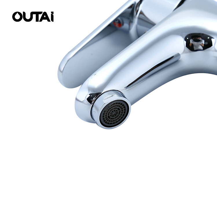 Wholesale outai brass body saving water hot and cold water mixer taps prices