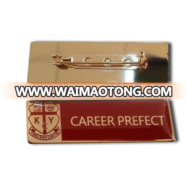 custom metal company stuff ID name badge