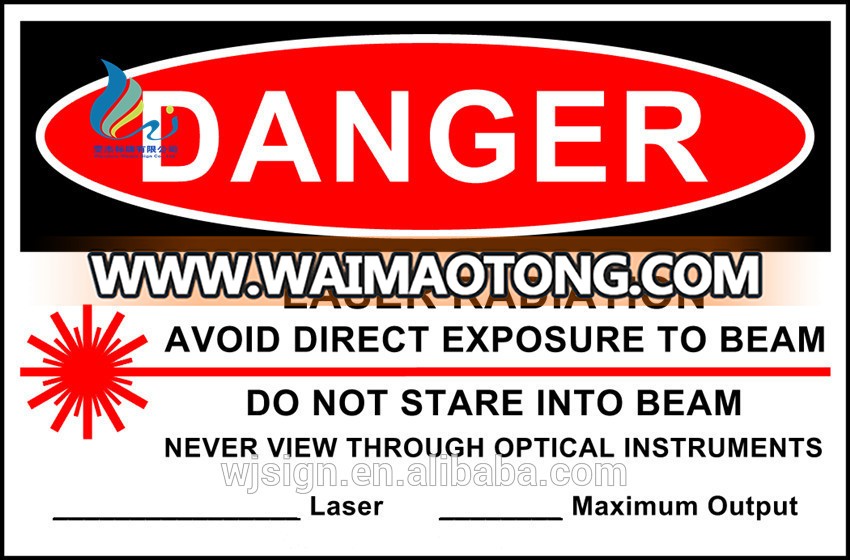 Outdoor Printing UV Reflective Film Aluminum Metal Custom Warning Sign