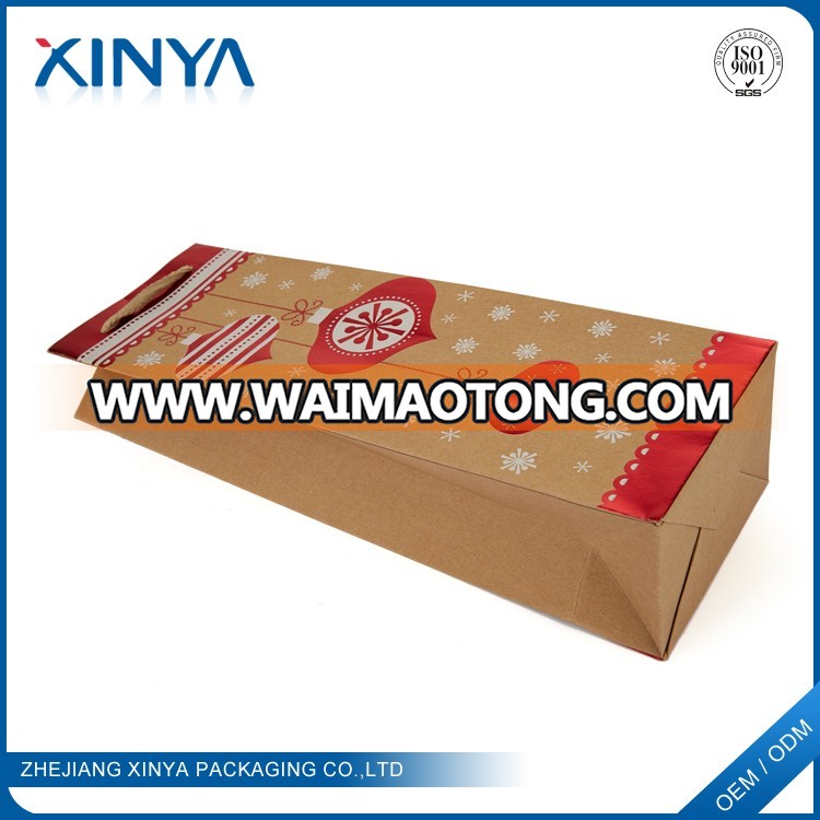 XINYA 2018 New Products Paper Bag Machine Made Recyclable Kraft Paper Materials Christmas Gift Candy Bag