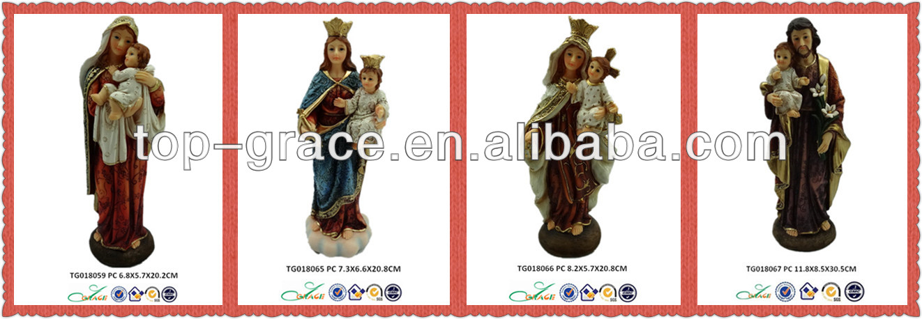 plolyresin virgin Mary statues