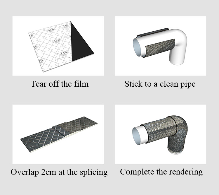 Soundbox environmental protection self adhesive waterpipe sound insulation and vibration damping felt